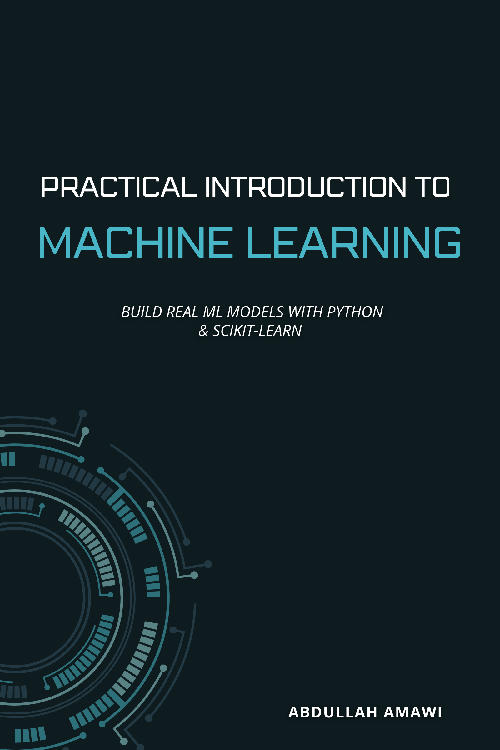 Practical Introduction to Machine Learning - Book cover showing data science visualization with Python and scikit-learn